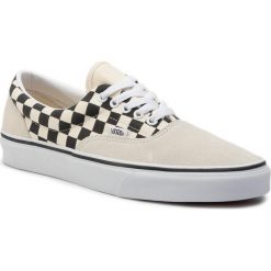Tenisówki VANS - Era VN0A38FRTEN1M (Primary Check) Mshmlw/Blk. Białe półbuty damskie Vans, bez wzorów, ze skóry, bez zapięcia. Za 299,00 zł.