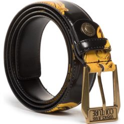 Pasek Damski VERSACE JEANS COUTURE - D8VVBF09 71494 M27. Czarne paski damskie Versace Jeans Couture, w paski, z jeansu. W wyprzedaży za 239,00 zł.