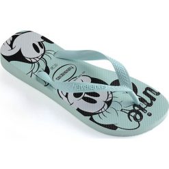 Havaianas - Japonki. Niebieskie klapki damskie Havaianas, bez wzorów, z materiału, bez obcasa, na obcasie. W wyprzedaży za 49,90 zł.