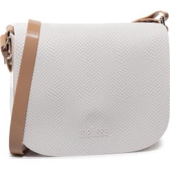Torebka MELISSA - Essential Shoulder Bag 34182 Beige/White 51635. Białe listonoszki damskie Melissa, na co dzień, bez wzorów, z tworzywa sztucznego, eleganckie, bez dodatków. W wyprzedaży za 389,00 zł.