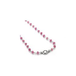 Choker Agat Różowy Gwiazdka srebro. Różowe naszyjniki damskie marki Brazi druse jewelry, na imprezę, z agatem, srebrne. Za 190,00 zł.