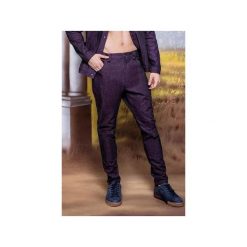 Jeansowe bojówki slim fit - Fioletowe. Fioletowe bez kategorii MALE-ME, z elastanu. Za 299,00 zł.