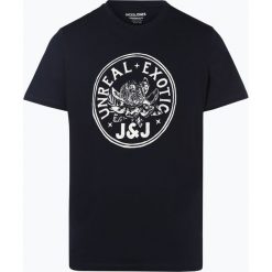 Jack & Jones - T-shirt męski – Jorexoticfelt, niebieski. Niebieskie t-shirty męskie Jack & Jones, xxl, z nadrukiem, bez kołnierzyka. Za 39,95 zł.