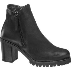 Botki damskie 5th Avenue czarne. Czarne botki damskie na obcasie marki 5th Avenue, z materiału, na zamek. Za 239,90 zł.