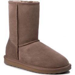 Buty EMU AUSTRALIA - Stinger Lo W10002 Mushroom. Pomarańczowe kozaki damskie marki EMU Australia, ze skóry, bez obcasa, bez zapięcia. Za 729,00 zł.
