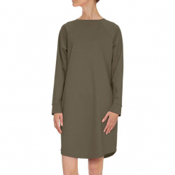 Tunika w kolorze khaki. Brązowe tuniki damskie marki YULIYA BABICH, xs, z okrągłym kołnierzem. W wyprzedaży za 189,95 zł.