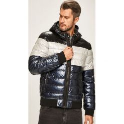 Dkny - Kurtka. Czarne płaszcze męskie DKNY, s, bez wzorów, z elastanu, krótkie, z kapturem. W wyprzedaży za 339,90 zł.