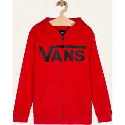 Vans - Bluza dziecięca 129-173 cm. Czerwone bluzy chłopięce Vans, z nadrukiem, z bawełny, bez rękawów, z kapturem. Za 259,90 zł.