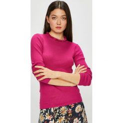 Jacqueline de Yong - Sweter. Zielone swetry damskie Jacqueline de Yong, s, bez wzorów, z wiskozy, z krótkim rękawem, krótkie, bez kaptura. W wyprzedaży za 59,90 zł.