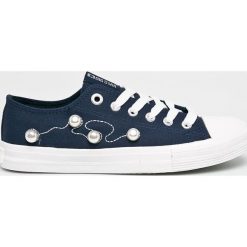 Big Star - Tenisówki. Niebieskie trampki i tenisówki damskie BIG STAR, bez wzorów, z gumy, na sznurówki. W wyprzedaży za 49,90 zł.