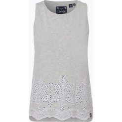 Superdry - Top damski, szary. Szare topy damskie marki Superdry, xl, bez wzorów, z bawełny, bez kołnierzyka. Za 179,95 zł.
