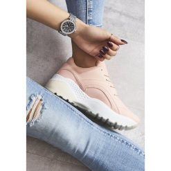 Różowe Sneakersy Backyard. Różowe buty sportowe damskie marki vices, ze skóry. Za 89,99 zł.