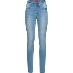 Bardzo miękkie dżinsy SKINNY bonprix jasnoniebieski. Niebieskie jeansy damskie bonprix. Za 129,99 zł.