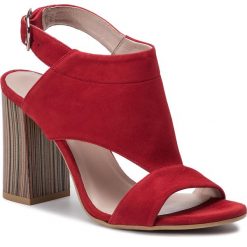 Sandały LASOCKI - 2593-5 Czerwony. Czerwone klapki damskie Lasocki, bez wzorów, ze skóry, bez obcasa, na obcasie. Za 219,99 zł.
