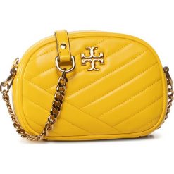 Torebka TORY BURCH - Kira Chevron Camera Bag 60227 Limone 706. Żółte listonoszki damskie Tory Burch, bez wzorów, ze skóry, bez dodatków. Za 1599,00 zł.