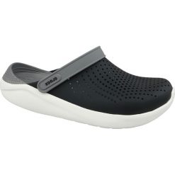Crocs LiteRide Clog 204592-05M. Czarne klapki męskie Crocs, bez wzorów, z materiału. W wyprzedaży za 199,99 zł.