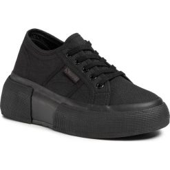 Sneakersy SUPERGA - 2287 Cotw S00DQS0 Total Black 997. Czarne półbuty damskie Superga, na co dzień, bez wzorów, z tworzywa sztucznego, bez obcasa, na koturnie, bez zapięcia. Za 369,00 zł.
