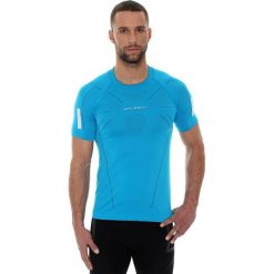 Koszulki sportowe męskie: Brubeck Koszulka męska SS11090 Brubeck lazurowa r. S