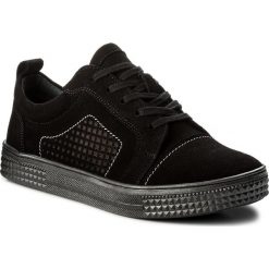 Półbuty SERGIO BARDI - Fraine SS127340618SS 801. Czarne półbuty damskie Sergio Bardi, na co dzień, bez wzorów, ze skóry, bez obcasa, na płaskiej podeszwie, bez zapięcia. W wyprzedaży za 159,00 zł.