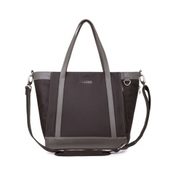 Babyono 1502/04 Torba dla mamy UNIQUE z matą do przewijania NEW!. Czarne torby na laptopa marki Babyono, w paski, z materiału. Za 208,90 zł.