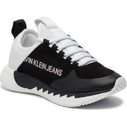 Sneakersy CALVIN KLEIN JEANS - Adamina B4R0826 Black/White. Czarne półbuty damskie Calvin Klein Jeans, z jeansu. Za 729,00 zł.