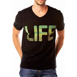 T-shirty męskie: T-shirt w kolorze czarnym