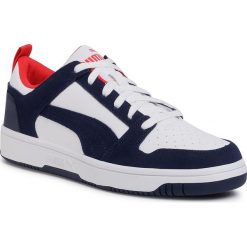 Sneakersy PUMA - Rebound LayUp Lo Sd 370539 05 Puma White/Peacoat/Red. Niebieskie sneakersy męskie Puma, bez zapięcia. Za 269,99 zł.