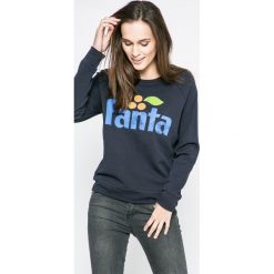 Only - Bluza Fanta. Szare bluzy z nadrukiem damskie marki ONLY, l, z bawełny, bez kaptura. W wyprzedaży za 89,90 zł.