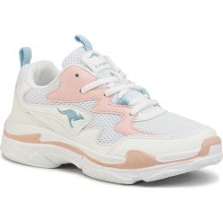 Buty KANGAROOS - Wave 39112 000 6159 Frost Pink/White. Białe buty sportowe damskie KangaROOS, bez wzorów, ze skóry ekologicznej, sportowe, na fitness i siłownię. Za 169,00 zł.