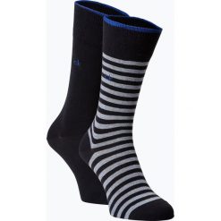 Calvin Klein - Skarpety męskie pakowane po 2 szt., niebieski. Niebieskie skarpetki męskie marki Calvin Klein, z bawełny. Za 59,95 zł.