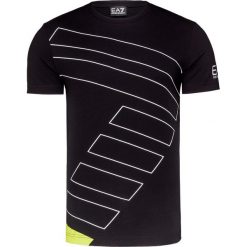 T-shirt EA7 EMPORIO ARMANI. Białe t-shirty męskie EA7 Emporio Armani, z nadrukiem, z bawełny, sportowe, z okrągłym kołnierzem. W wyprzedaży za 186,00 zł.
