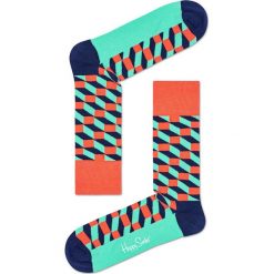 Happy Socks - Skarpetki Filled Optic. Szare skarpetki męskie marki Happy Socks, z bawełny. W wyprzedaży za 29,90 zł.