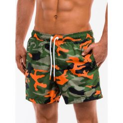 Kąpielówki męskie W160 - zielone/moro. Zielone kąpielówki męskie Ombre Clothing, s, moro. Za 24,99 zł.