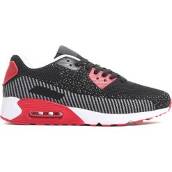 Buty sportowe męskie: Czarno-Czerwone Buty Sportowe Competitive