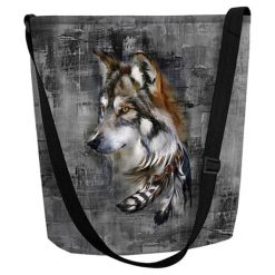 Torebka "Funky" w kolorze szarym ze wzorem - (W)32 x (G)10 cm. Szare torebki klasyczne damskie Bertoni, w paski, z materiału. W wyprzedaży za 57,95 zł.