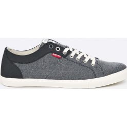 Levi's - Tenisówki. Szare trampki męskie marki Levi's®, bez wzorów, z gumy, na sznurówki. Za 229,90 zł.
