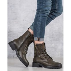 Modne workery. Workery damskie Vinceza, ze skóry ekologicznej, bez obcasa, bez zapięcia. Za 177,90 zł.