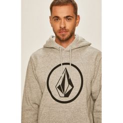 Volcom - Bluza. Szare bluzy męskie Volcom, s, z nadrukiem, z bawełny, z kapturem, bez rękawów, z kapturem. Za 289,90 zł.