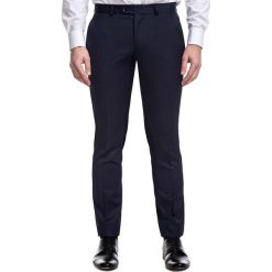 Spodnie MARCUS GDGE900461. Niebieskie spodnie garniturowe męskie Giacomo Conti, bez wzorów, z poliesteru, eleganckie. Za 299,00 zł.