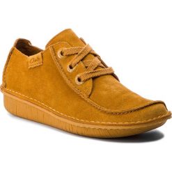 Półbuty CLARKS - Funny Dream 261357144 Mustard. Żółte półbuty damskie skórzane Clarks, na płaskiej podeszwie. W wyprzedaży za 199,00 zł.