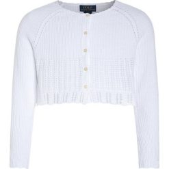 Polo Ralph Lauren SHRUG Kardigan white. Białe swetry chłopięce marki Polo Ralph Lauren, z bawełny. W wyprzedaży za 251,30 zł.