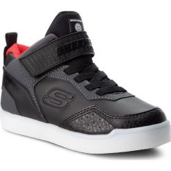 Sneakersy SKECHERS - Merrox 90613L/BKRD Black/Red. Czarne trampki chłopięce Skechers, bez wzorów, ze skóry ekologicznej, bez zapięcia. W wyprzedaży za 179,00 zł.