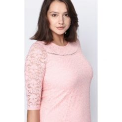 Jasnoróżowa Sukienka Ready For You. Czerwone sukienki Born2be, na jesień, l, midi, oversize. Za 54,99 zł.