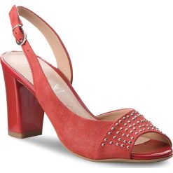 Sandały CAPRICE - 9-28305-20 Red Pearl 510. Czerwone klapki damskie Caprice, z aplikacjami, ze skóry, bez obcasa, na obcasie. W wyprzedaży za 179,00 zł.