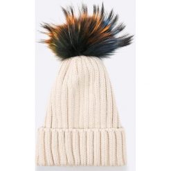 Answear - Czapka Blossom Mood. Szare czapki zimowe damskie ANSWEAR, z dzianiny. W wyprzedaży za 39,90 zł.