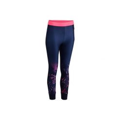 Legginsy fitness kardio 7/8 damskie. Niebieskie legginsy sportowe damskie DOMYOS, xs, z elastanu. W wyprzedaży za 44,99 zł.