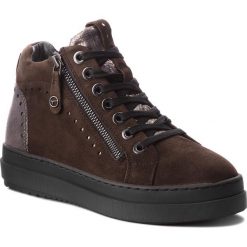 Sneakersy TAMARIS - 1-25218-21 Dk Olive Comb 775. Brązowe sneakersy damskie Tamaris, z materiału. W wyprzedaży za 259,00 zł.
