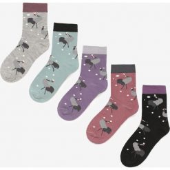 5-pack Mix kolorów Skarpety Kylvielle. Skarpetki damskie Born2be, bez wzorów. Za 29,99 zł.