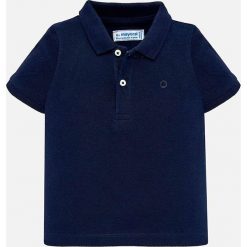 Mayoral - Polo dziecięce 68-98 cm. Białe t-shirty chłopięce Mayoral, bez wzorów, z bawełny, z krótkim rękawem. W wyprzedaży za 29,90 zł.