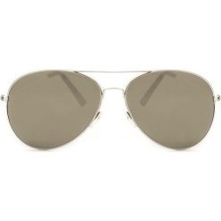 Srebrne Okulary Cooling. Szare okulary przeciwsłoneczne damskie Born2be. Za 39,99 zł.